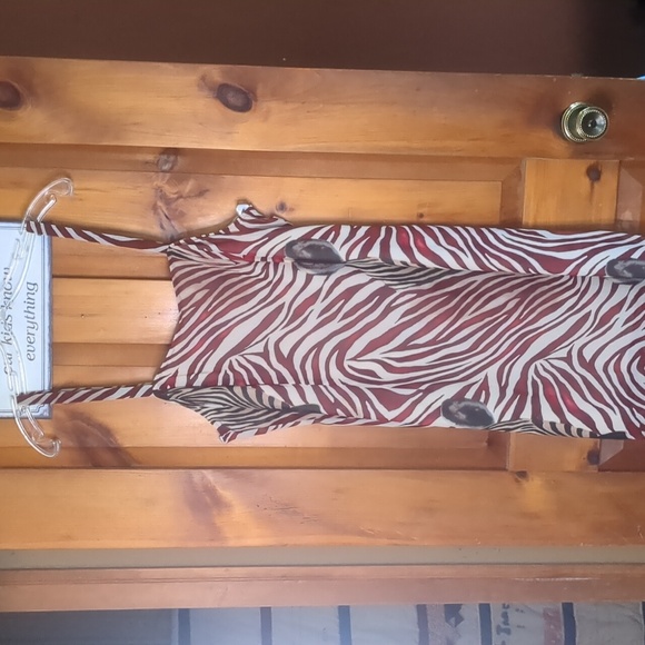 Vintage JOSEPH RIBKOFF* animal print strappy maxi dress & jacket combo chiffon - Picture 3 of 13